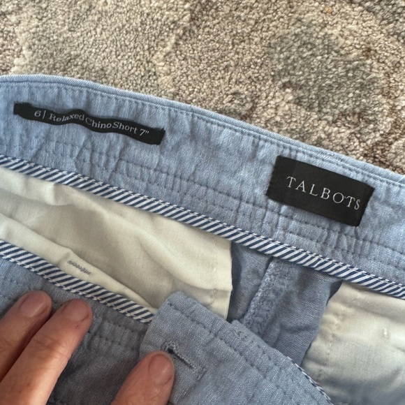Talbots Blue Flat Front Shorts Lightweight and Versatile - Picture 3 of 7